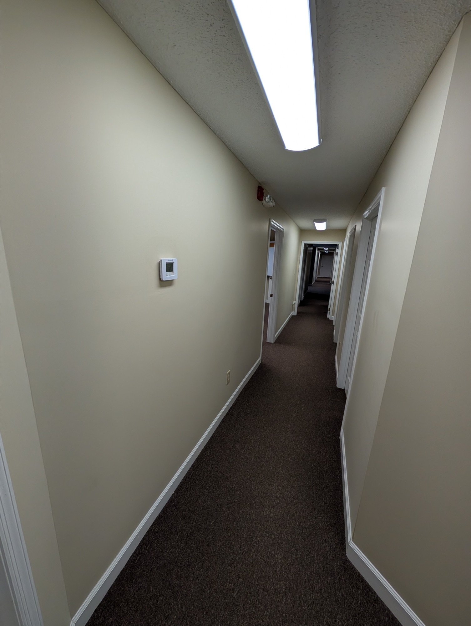 Hall 116, office wing corridor